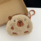 Creative Capybara Kawaii Anime Plush Coin Purse Lovely Cartoon Round Bags Pendant Funny Mini Fashion Headphone Storage Bag