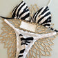 2Pcs/Set Women Bikini Set Halter Lace-Up Sleeveless Bra Braided Rope Swimming Briefs Set Sexy Quick Drying Beachwear