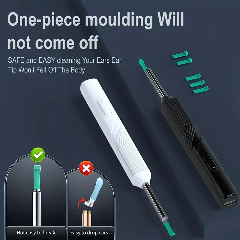 Smart Visual Ear Pick Ear Wax Reomoval Tool With 8pcs Set Ear Cleaner With1080P HD Otoscope Camera and 6 LED Lights