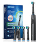 Rechargeable Electric Toothbrush Rotary Electric Tooth Brush for Adults Smart Tooth Brush Teeth Cleaner with 8 Soft Brush Heads