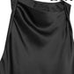 TRAF Women's Summer Sexy Sleeveless Slim Strapless Dress Elegant Silk Textured Long Dress Elegant Commuter Fashion Dresses