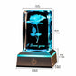 3D Rose Crystal LED Colorful Night Light, Birthday, Christmas, Valentine's Day Anniversary Gift for Girlfriend, Wife, and Mother