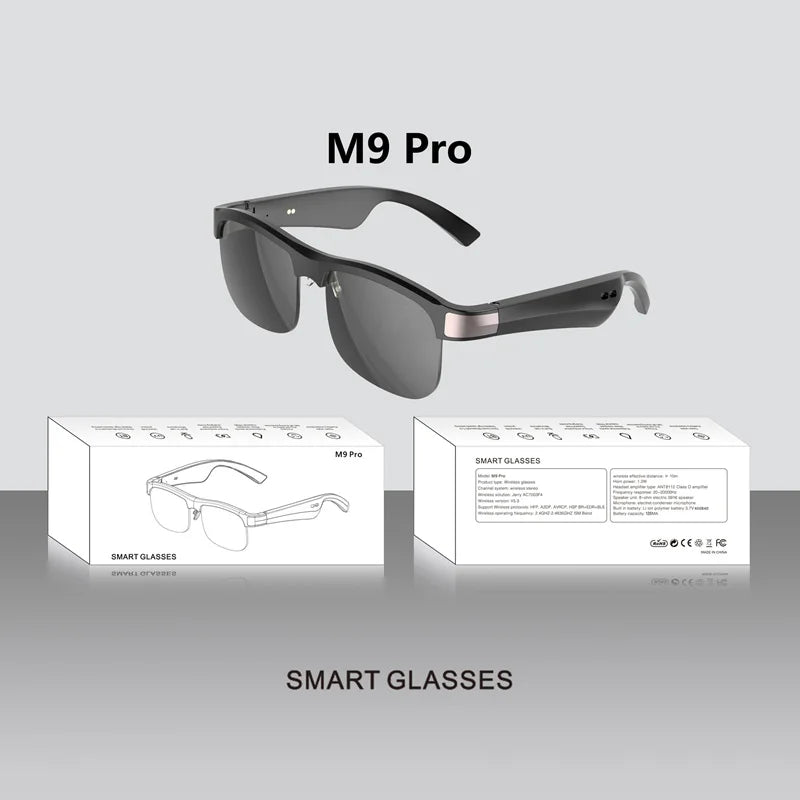 Xiaomi New Smart Bluetooth Color Changing Glasses M9 Pro Color Changing Uv And Blue Light Resistant Smart Sunglasses