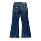 Vintage Buddha Jeans Y2K Men's Jeans Women's Pocket Embroidered Jeans Patch Leather Vintage Blue Jeans Loose Fit Jeans   pants