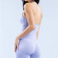 Gym Beautiful Open Back Bra Running Workout Halter Impact Longline Strappy Top Sports Yoga Vest Women's Fitness Tank Top