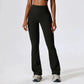 Women Nude Sensation Training Tight Pants Women Gym High Waist Push Up Bellbottom Pants Dance Fitness Tight Pants Breathable
