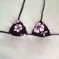 Y2K Sexy Rhinestone Cross Bikini Kawaii Bikini Gothic Bikini Swimsuit Goth Bathing Suit Summer Holiday Beachwear Bra Brief Sets
