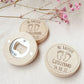 Baptism Gifts for Guests Personalized Magnet Bottle Openers Recuerdos de Bautizo Customized Wooden Fridge Magnets