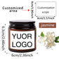 2.5oz/70g Custom Photo Scented Candle Gift-Personal Aromatherapy with Logo/Design Stickers-Birthday Wedding Corporate Present