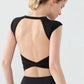 Sports Yoga Short Sleeve Fixed Chest Pad Sexy Backless Short Sports Quick-drying T-shirt Waist-retracting Slim and Fit Vest