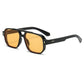 New Retro Double Bridge Square Sunglasses For Women Men Fashion Luxury Design Rivets Sun Glasses Trending Shades UV400 Eyeglasse