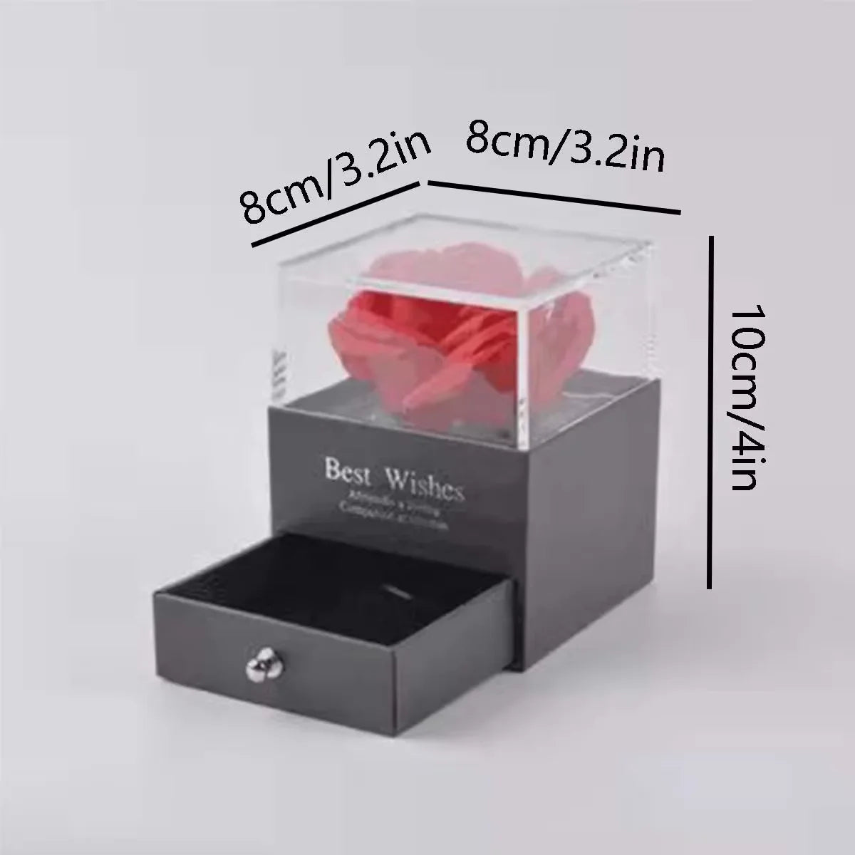Charming Love Heart Pendant Necklace with Rose Gift Box - Perfect for Valentine's Day, Birthdays, Mother's Day & More Girlfriend