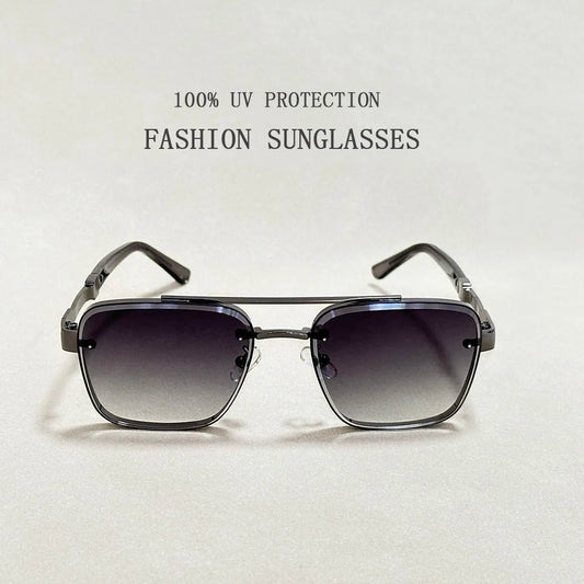 New Sunglasses For Men Luxury Fashion Glasses Sunscreen  Square Sunglasses Women Trendy Vintage Gafas De Sol Hombre Zonnebril Su