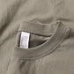 9.17oz 260Grams Seamless Straight Cotton T-shirt Men Oversized Loose Solid Color Drop Shoulder Short Sleeve  Summer