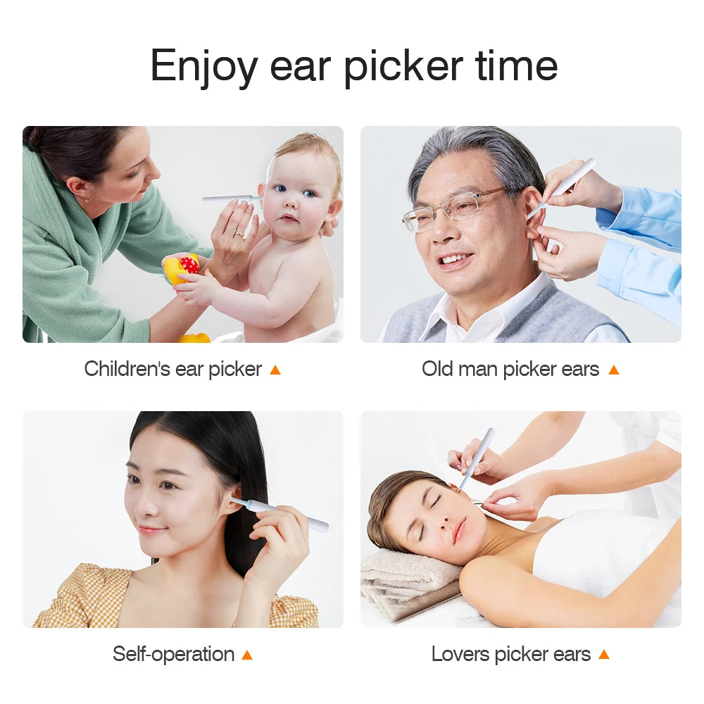KERUI Smart Visual Ear Sticks Otoscope 5MP Endoscope Camera Wax Removal Tool Earpick Mini WIFI Camera Health Care Ear Cleaner