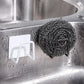 Kitchen Sponges Holder Self Adhesive Sink Sponges Drain Drying Rack Stainless Steel Storage Holder Kitchen Sink Accessories