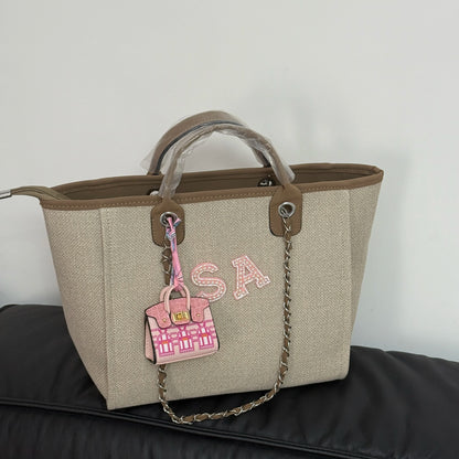 Personalized Pearl letters Handbag,Personalized Chain Bag Customized Name Birthday Gift Wedding Party Decoration Bride Gift