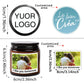 2.5oz/70g Custom Photo Scented Candle Gift-Personal Aromatherapy with Logo/Design Stickers-Birthday Wedding Corporate Present