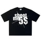 Harajuku Oversized Streetwear Men's Clothing SHOOTME5$ Graphic Print Tshirt Cotton Hip Hop Letter Short Sleeve Tops Tee Goth Y2k