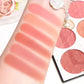 6-color blush palette, matte effect, natural long-lasting, high pigment, daily multi-color makeup set