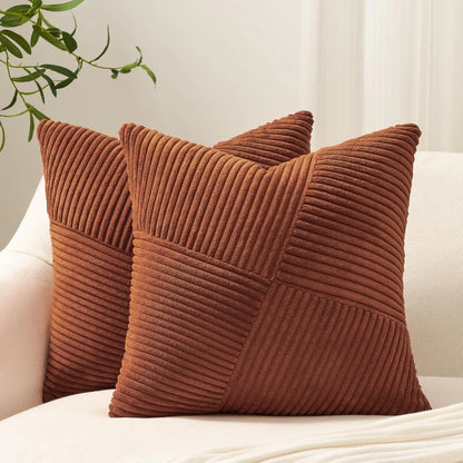 2025 New Spring Decorative Throw Pillow Covers Corduroy Boho Windmill Textured Cushion Cover 45x45CM Pillowcases Home Decor