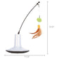 Electronic Motion Cat Toy Interactive Chasing Toy Rechargeable Multi-Textured Plush Feathers Safe Fun Pet Play Exercise