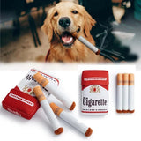 Funny Plush Interactive Cigarette Dog Toy - Chew-Friendly, Giggling Gift Box for Fun-Loving Dogs!