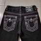Vintage Buddha Jeans Y2K Men's Jeans Women's Pocket Embroidered Jeans Patch Leather Vintage Blue Jeans Loose Fit Jeans   pants