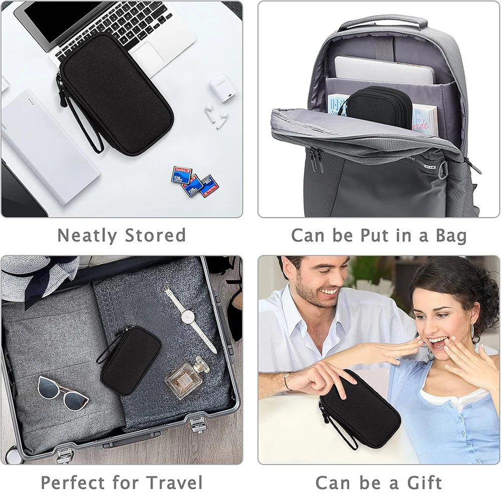 Portable Electronic Accessories Storage Bag Travel Handbag Accessories Protect Bag Cable Chargring Power bank Storage Box Bags