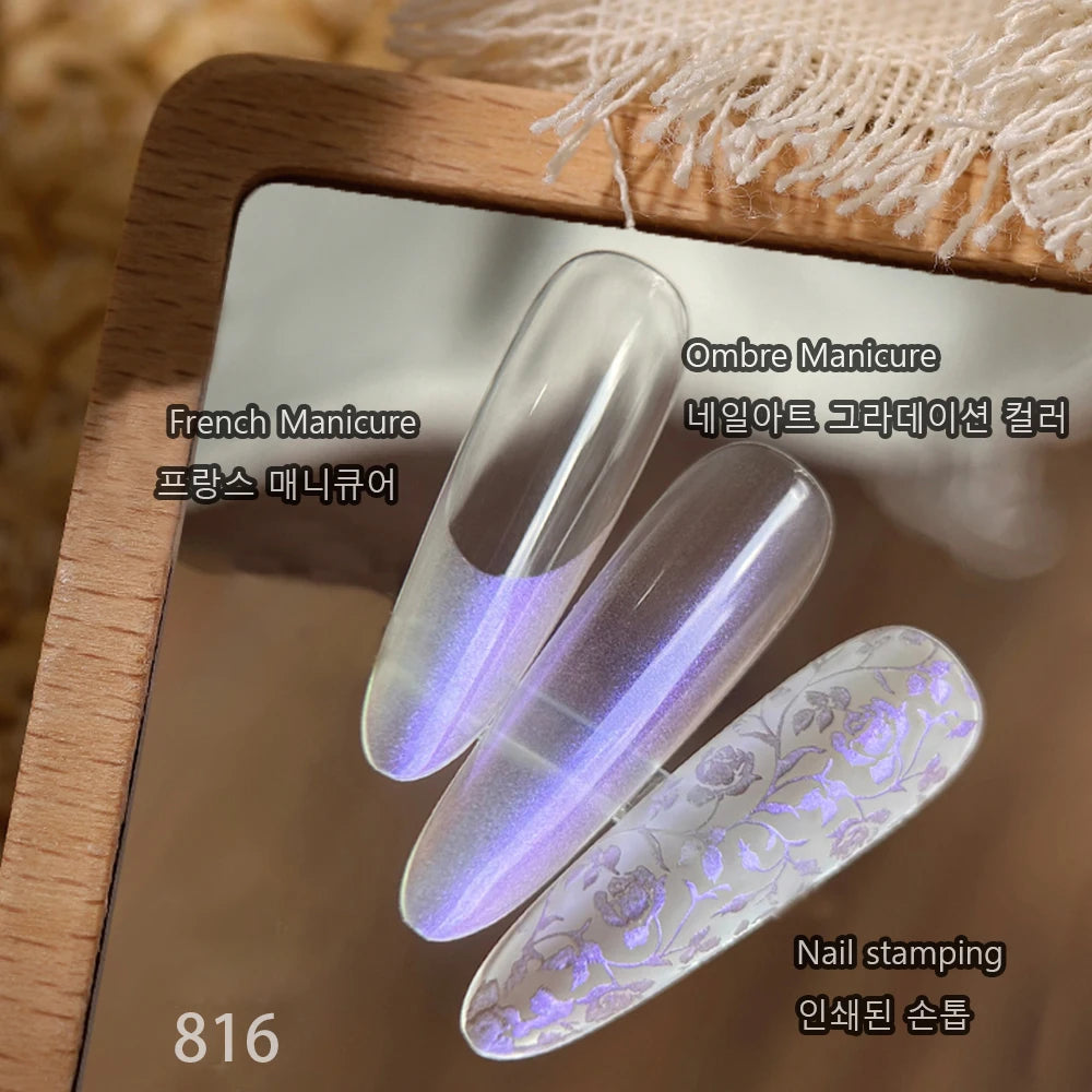 Nail stamping Drawing Gel Plaster Effect 3D Sand Texture slapped gradient effect Gel Polish UV Nail Polish Lacquer Varnish