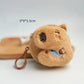 Kawaii Capybara Anime Plush Coin Purse Lovely Cartoon Round Bags Pendant Funny Mini Fashion Headphone Storage Bag