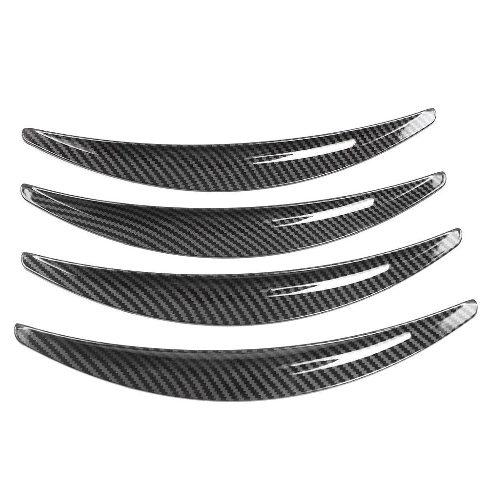 4 Pcs Carbon Fiber Black/Gloss Black Car Wheel Fender Flares Fit For Tesla Model 3 2017‑2022