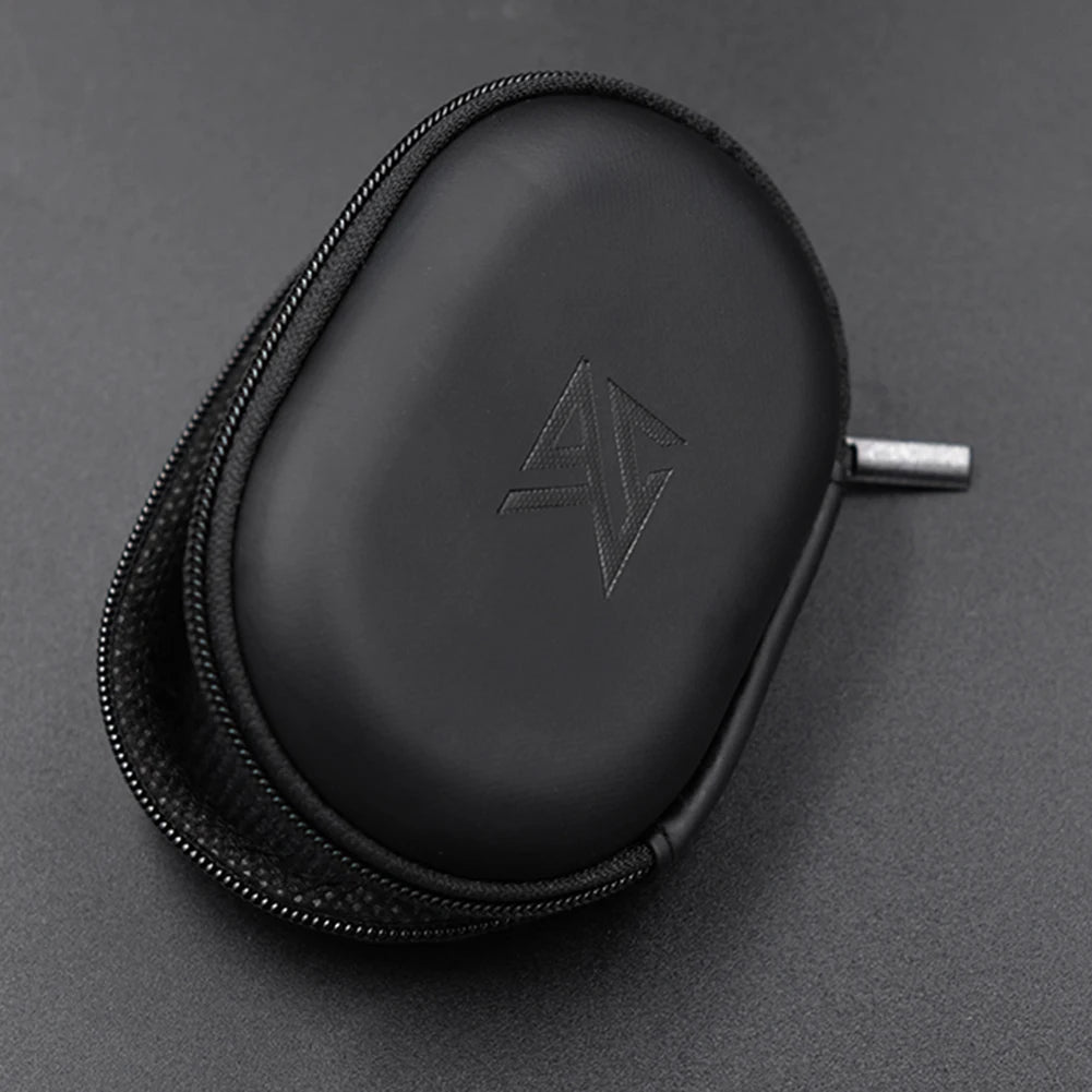 PU Leather Headphone Bags Accessories Universal Wired Earbuds Case Portable Square Shaped for BA10 AS10 ES4 KZ CAA iPhone Huawei