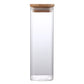 Glass Food Storage Containers With Wooden Lid Kitchen Snack Fruit Candy Nut Sundries Coffee Storage Organizer for Kitchen