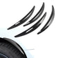 4 Pcs Carbon Fiber Black/Gloss Black Car Wheel Fender Flares Fit For Tesla Model 3 2017‑2022