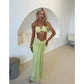 3 Pieces Bikini 2025 Sexy Women Swimsuit Swimwear Female Long Dress Cover Up Bikini Set Beachwear Bathing Suit Swimming Suit
