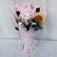 Graduation Gifts Sanrio Kuromi Hello Kitty With Crochet Sunflower Bouquet My Melody Cinnamoroll  Mother's Day Birthday Gifts