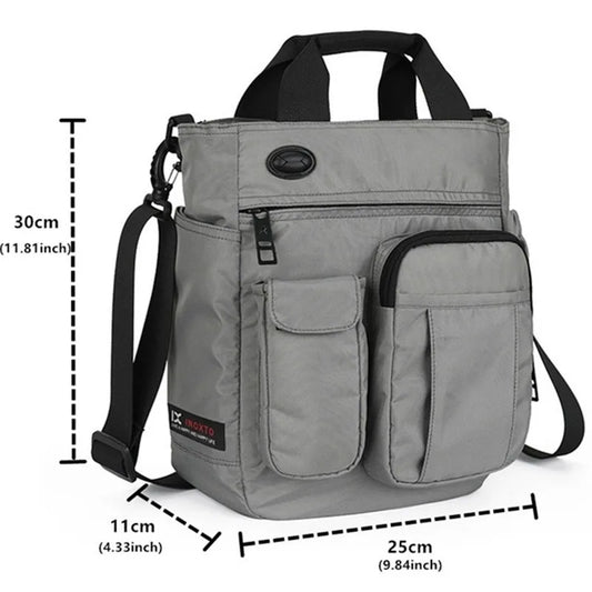 Multi Function Men's Shoulder Messenger Bag With Headphone Hole Waterproof Travel Handbag Large Capacity Storage Bags сумкаbolso