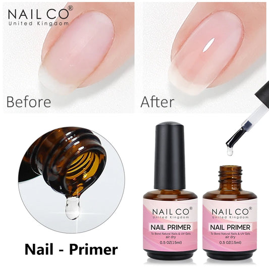 NAILCO 15ml Nail Primer Gel Nail Art Gel Lacquer Nail Decoration Vernis Gel Desiccant Long Lasting No Need To Cure Quick Dry