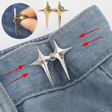 Cross Jeans Waist Retraction Buckles Convenient Jeans Resize Buckles Adjustable Star Buckles Jeans Skirt Trousers Accessories
