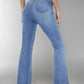 New women's hot jeans slimming European and American style casual versatile high waist washed Denim trousers for women