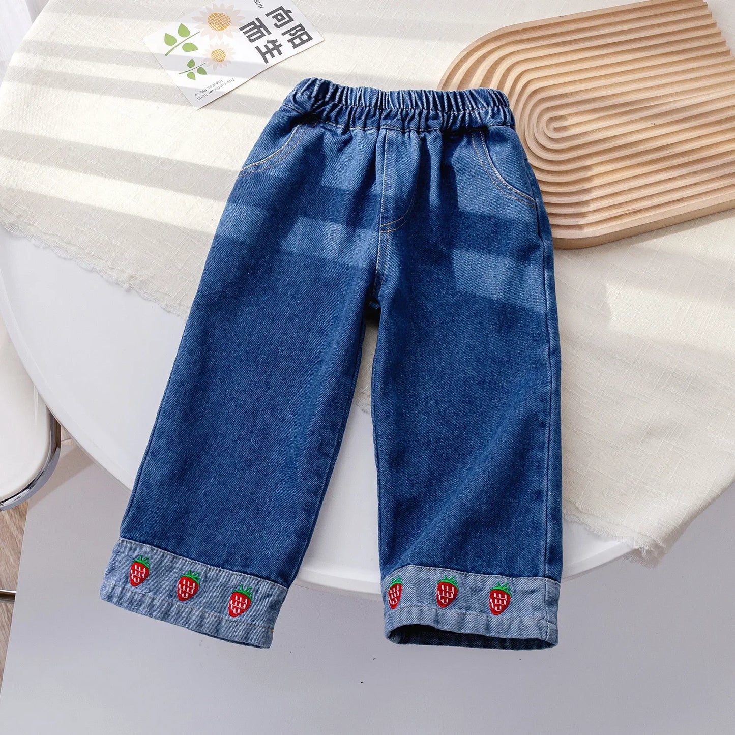 Kids Jeans 2023 Girls Jeans Bow Kids Clothes Girls Clothes 1 To 6 Years Jeans for Girls Baby Girl Jeans Pants