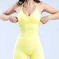 Gym Beautiful Open Back Bra Running Workout Halter Impact Longline Strappy Top Sports Yoga Vest Women's Fitness Tank Top