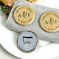 Wedding Guest Gifts Fridge Magnets Personalized Wedding Giveaways Customize Magnetic Bottle Openers Wedding Souvenirs for Guests