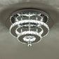 KOMORE Modern Small Crystal LED Ceiling Light, Square / Round for Office, Living Room, Bedroom, Kitchen, Hallway