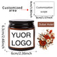 2.5oz/70g Custom Photo Scented Candle Gift-Personal Aromatherapy with Logo/Design Stickers-Birthday Wedding Corporate Present