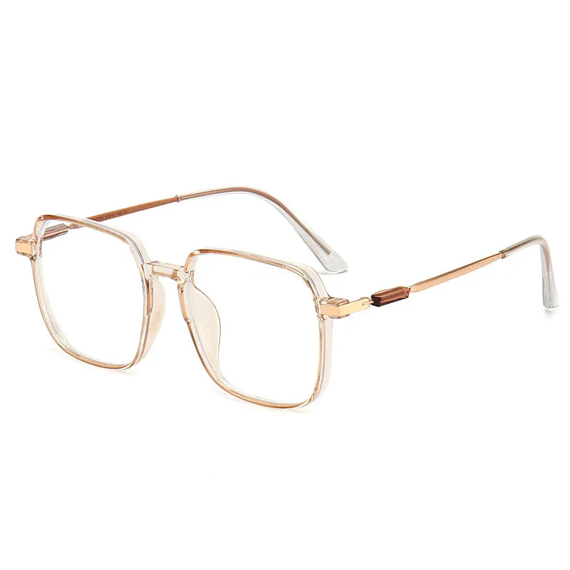 Square Blue Light Blocking Glasses Man And Women Black Oversized Optical Eyeglasses Vision Spectacles Big Frame Computer Eyewear