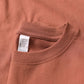 9.17oz 260Grams Seamless Straight Cotton T-shirt Men Oversized Loose Solid Color Drop Shoulder Short Sleeve  Summer