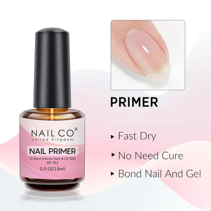 NAILCO 15ml Nail Primer Gel Nail Art Gel Lacquer Nail Decoration Vernis Gel Desiccant Long Lasting No Need To Cure Quick Dry