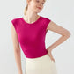 Sports Yoga Short Sleeve Fixed Chest Pad Sexy Backless Short Sports Quick-drying T-shirt Waist-retracting Slim and Fit Vest